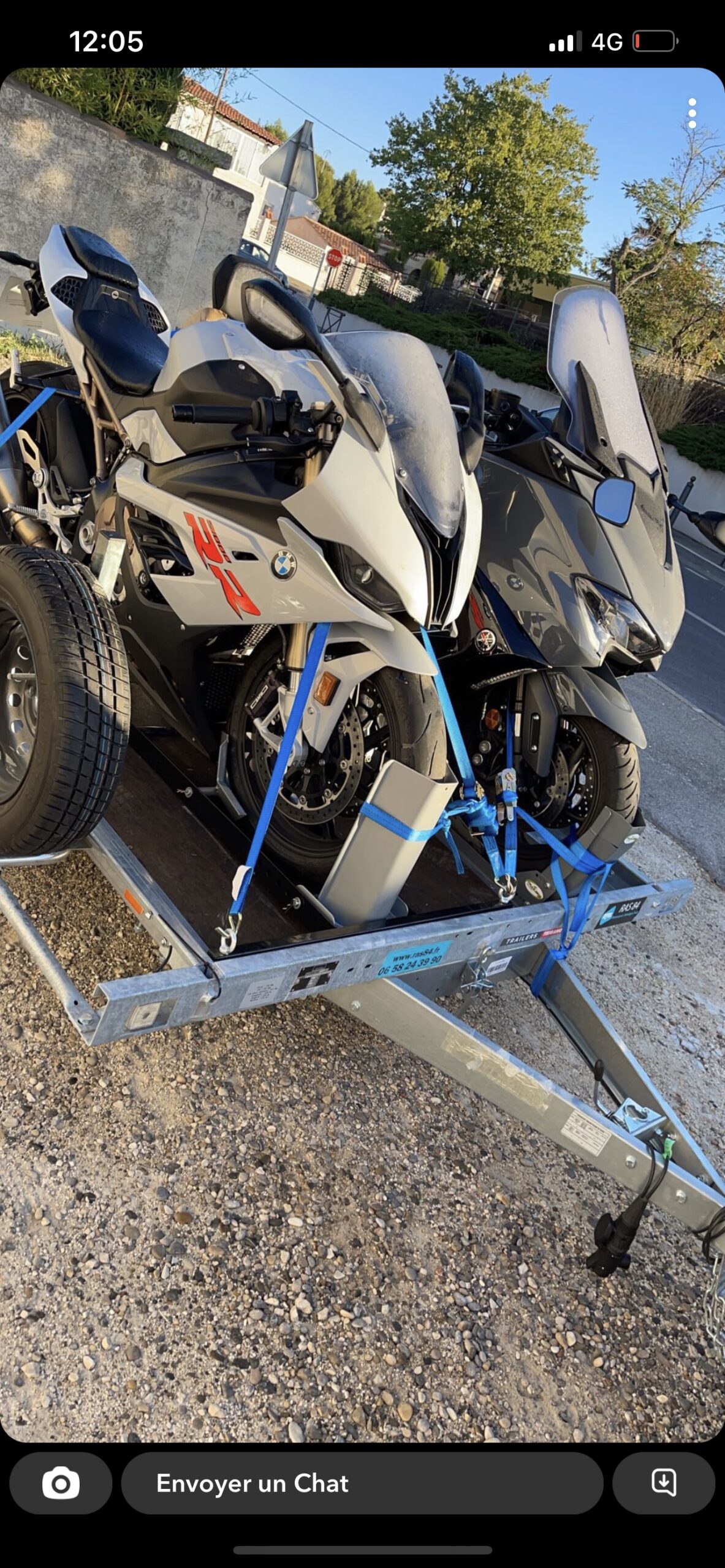 remorque porte moto tmax rr1000